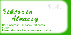 viktoria almassy business card