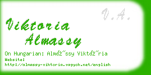 viktoria almassy business card